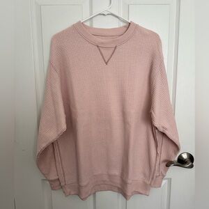 Aerie Waffle Crewneck Sweater